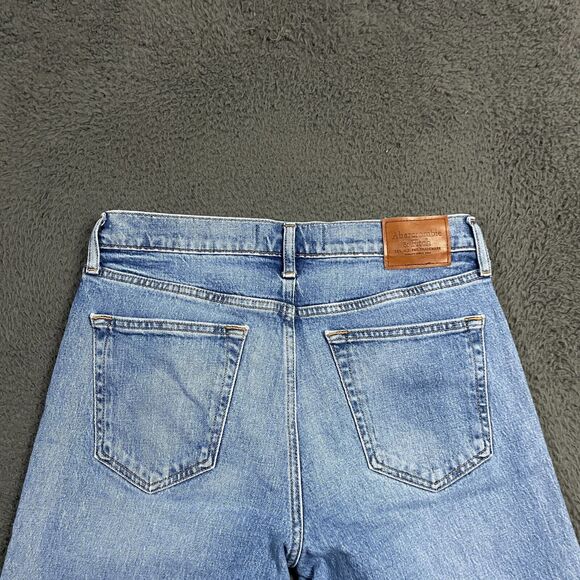 Abercrombie & Fitch Jeans Mens 31x32 Blue Vintage 90s Straight Fit Light Wash - Picture 6 of 14
